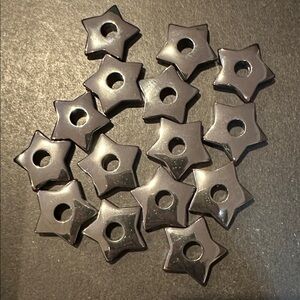 Vintage Hematite Star Loose Beads
